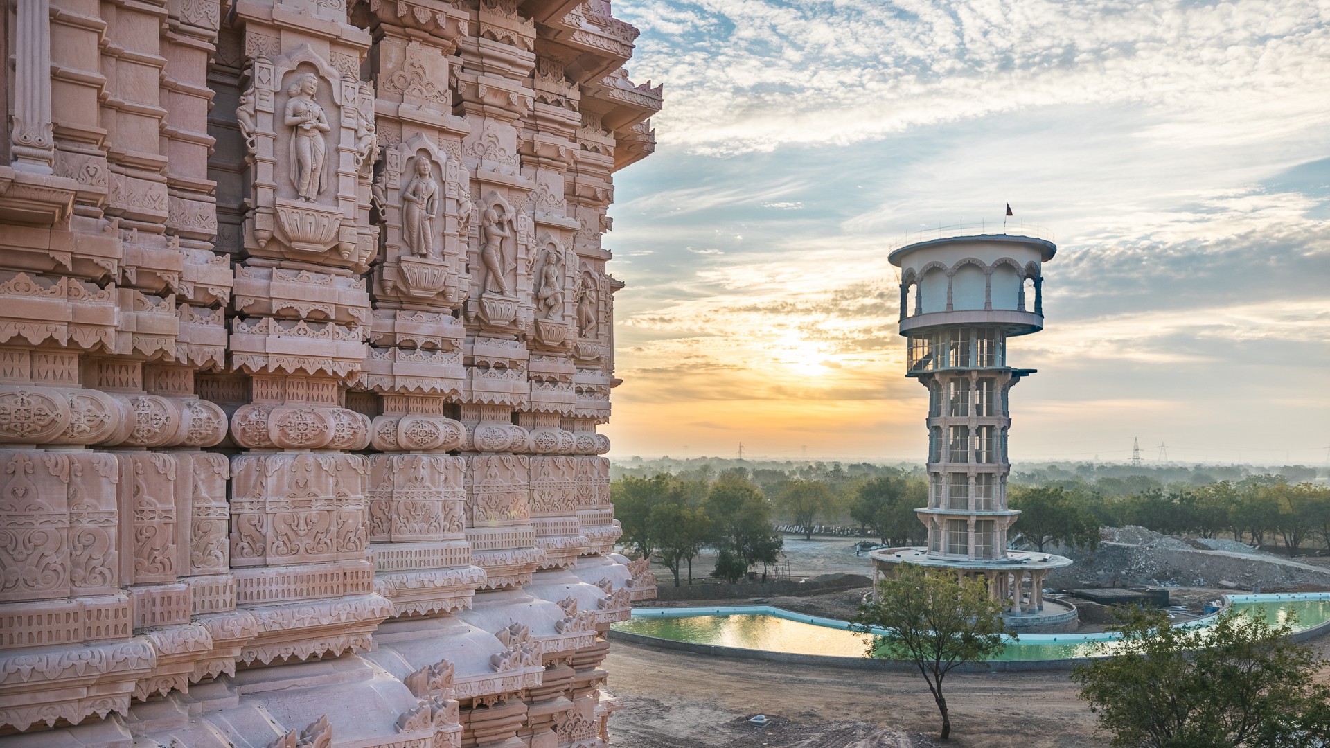 Life in OM Ashram before the Grand Opening